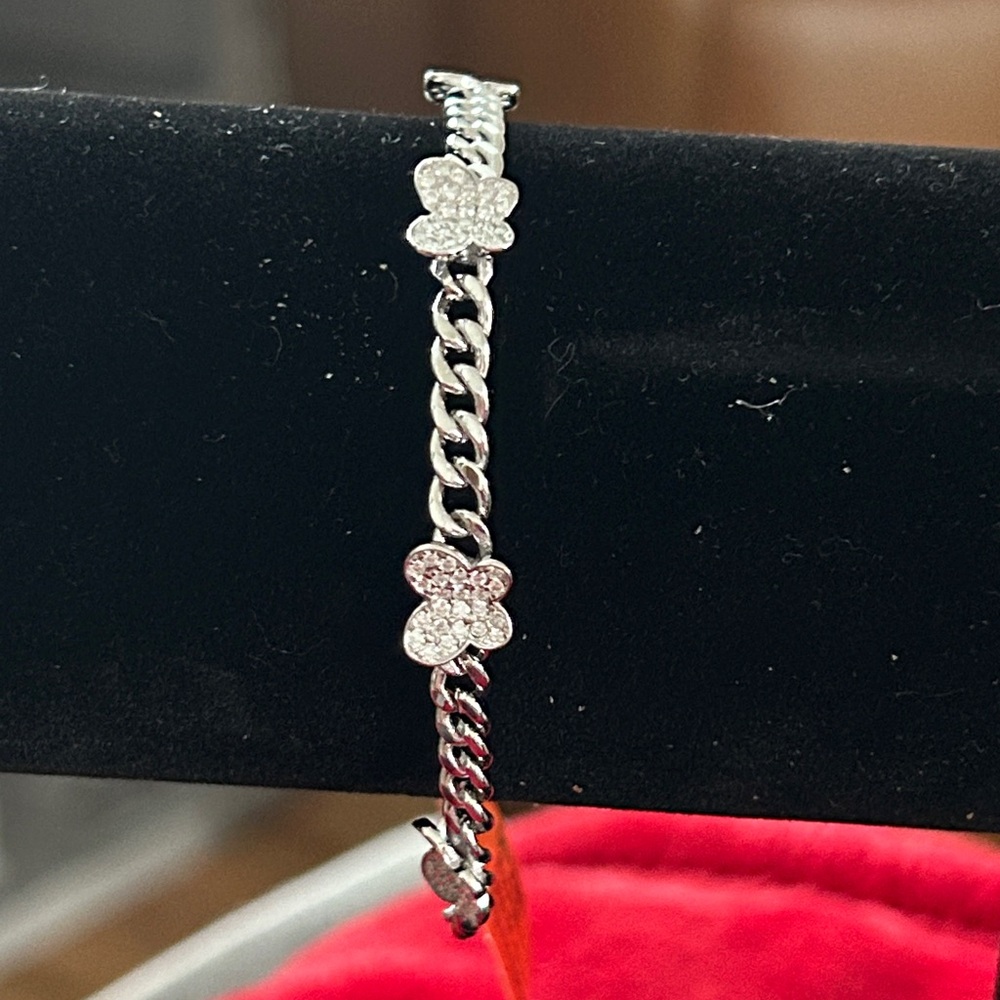 Luxury Moissanite Diamond‎ Butterfly cuban link Bracelet